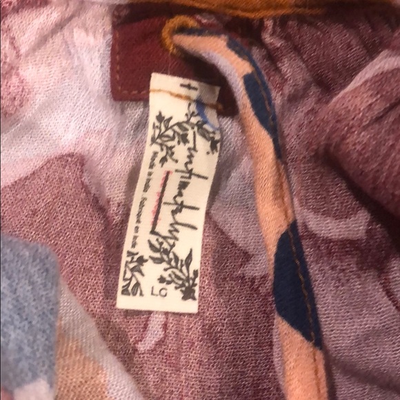 Free People Boho orange Sweet Lucy flowy dress NEW - Picture 7 of 7